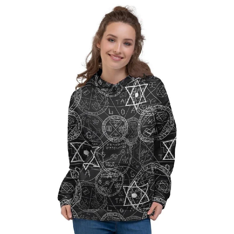 Deal Explosion Pentagram Gothic Witch Women's Hoodie