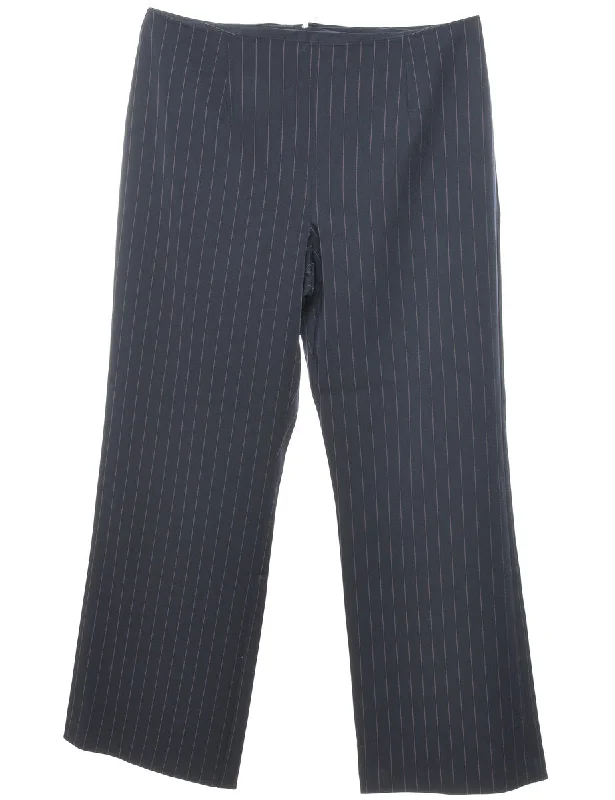 Don’t Miss Out casual denim jacketCasual Navy Pinstriped Trousers - W34 L29