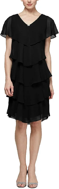 Factory Direct Sale flowy evening dressSL Fashions Women's Cocktail Dress 117525