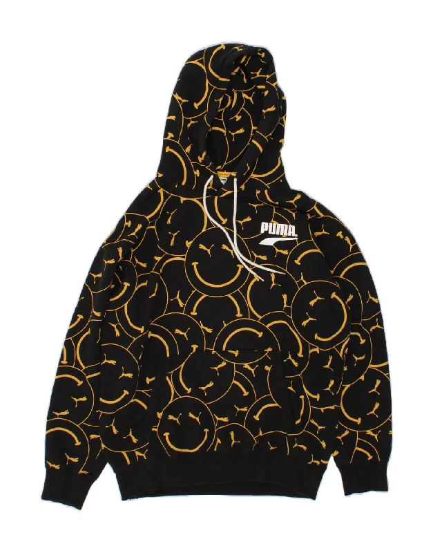 Today’s Special PUMA Mens Graphic Hoodie Jumper Small Black Cotton