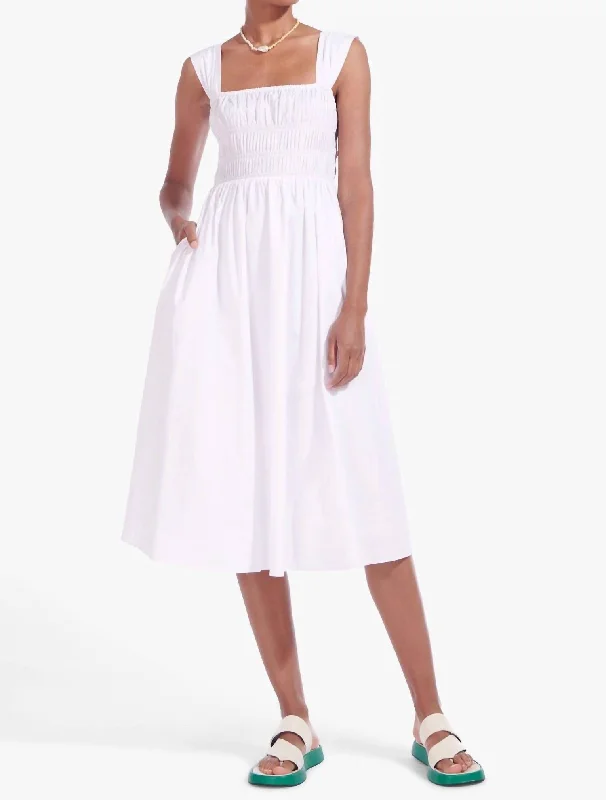 Customer Appreciation Sale flowy evening dressIda Dress In White