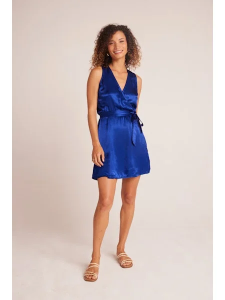 Fantastic Offers ruched dressSATIN WRAP DRESS