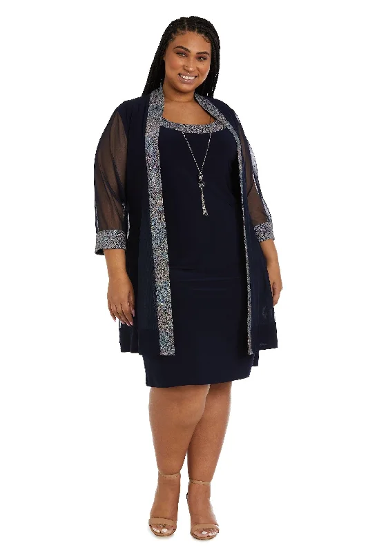 Price Fest draped dressR&M Richards 9147W Plus Size Short Jacket Dress