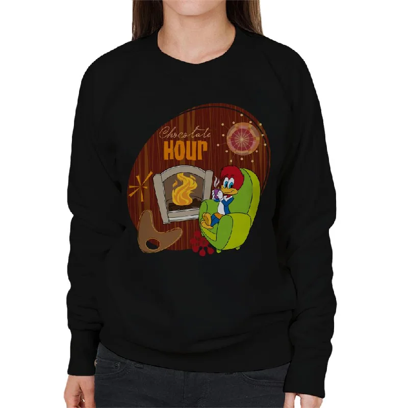Buy More, Save More graphic gym sweatshirtWoody Woodpecker Winnie Woodpecker Chocolate Hour Women's Sweatshirt