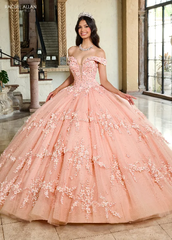 Don't Miss layered dressRachel Allan RQ1134 Long Quinceanera 3D Flowers Ball Gown