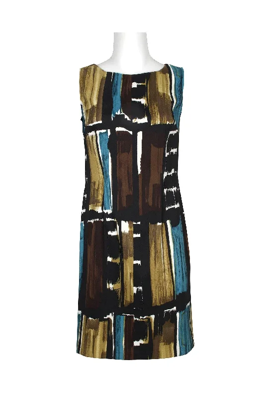 Super Deal knit dressConnected Apparel Short Sleeveless Print Dress