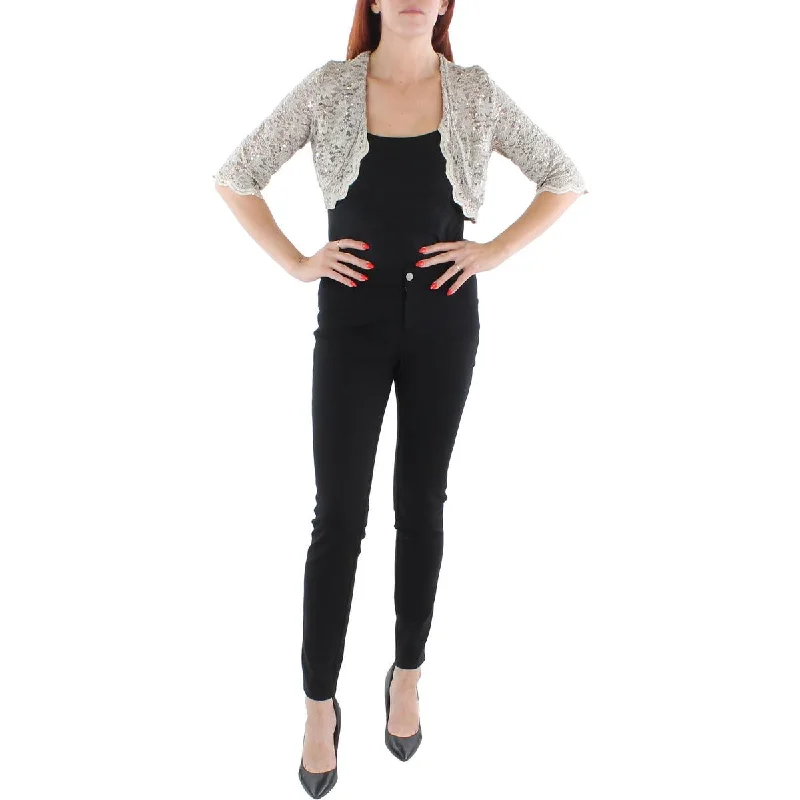 Savings Event casual coat jacketWomens Lace Crop Bolero