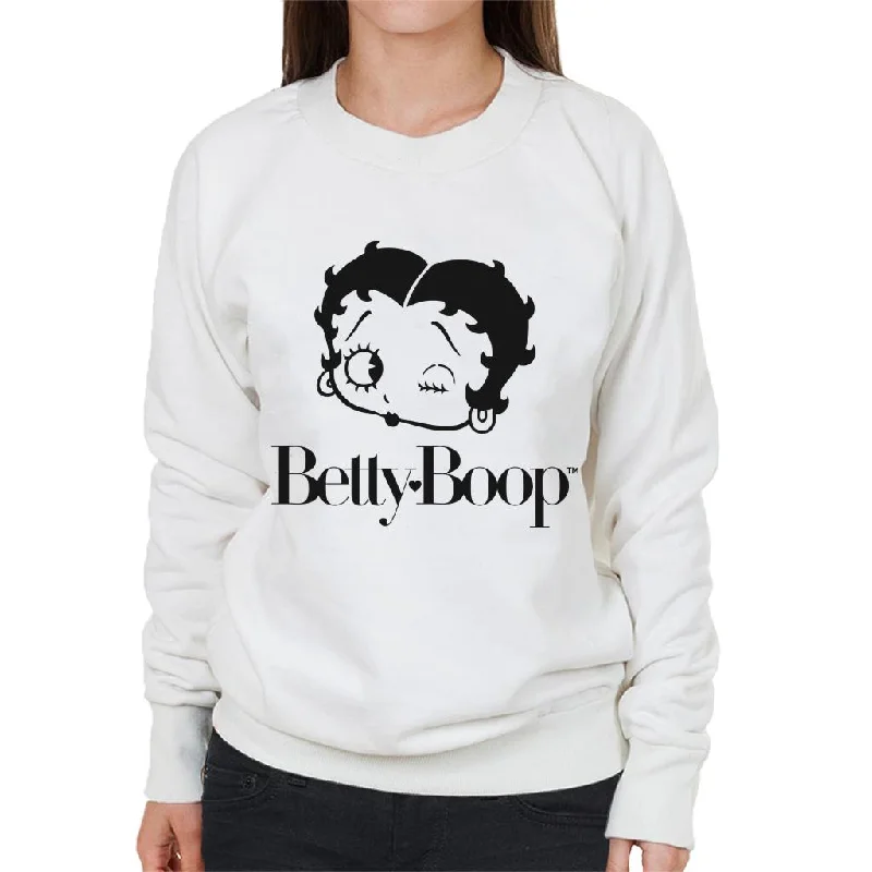 Flash Deals fashionable fitness sweatshirtBetty Boop Winking Character Head Women's Sweatshirt Flash Deals fashionable fitness sweatshirtBetty Boop Winking Character Head Women's Sweatshirt