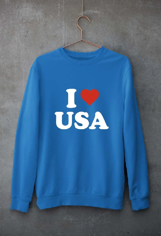 Daily Deals fashionable workout wearI Love USA Unisex Sweatshirt for Men/Women