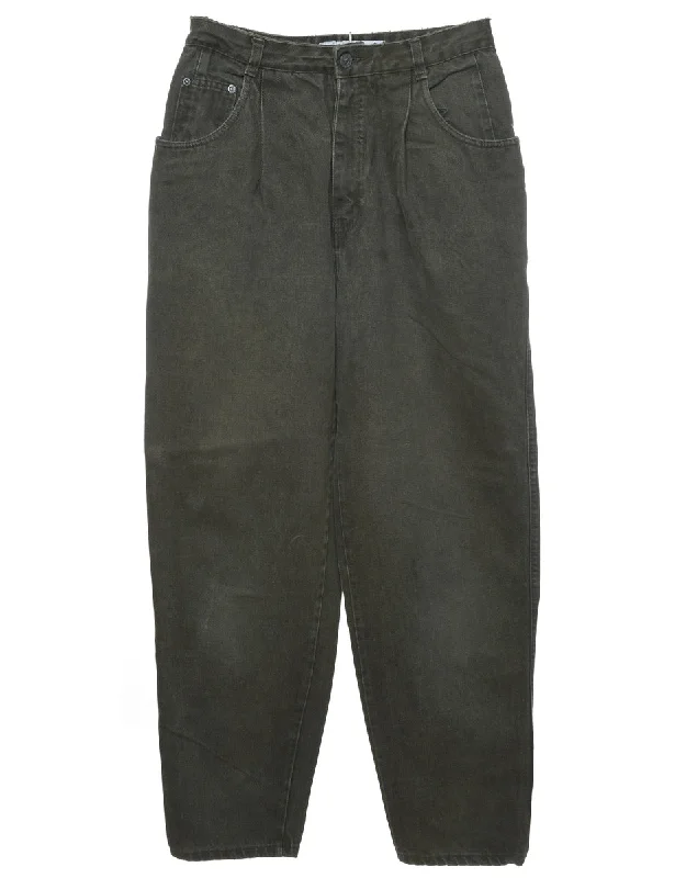 Shop and Save warm fleece jacketDark Green High Waist Tapered Jeans - W26 L27
