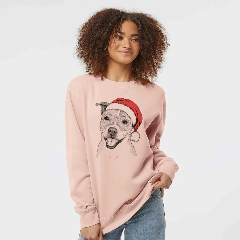 Blowout Deals chic fitness hoodieSanta BrookLyn the Staffordshire Bull Terrier - Unisex Pigment Dyed Crew Sweatshirt Blowout Deals chic fitness hoodieSanta BrookLyn the Staffordshire Bull Terrier - Unisex Pigment Dyed Crew Sweatshirt