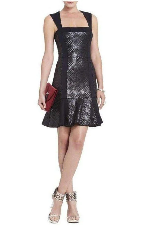 Act Fast puff sleeve dressNoelle Fitted Sequin Flounce Dress