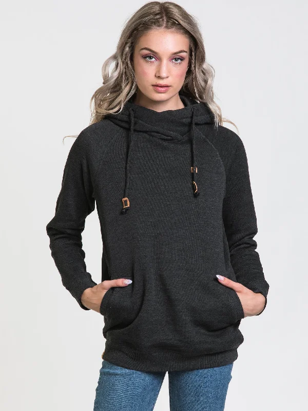 New Markdowns TENTREE BURNEY CORK SLEEVE EMBROIDERED PULLOVER HOODIE - CLEARANCE