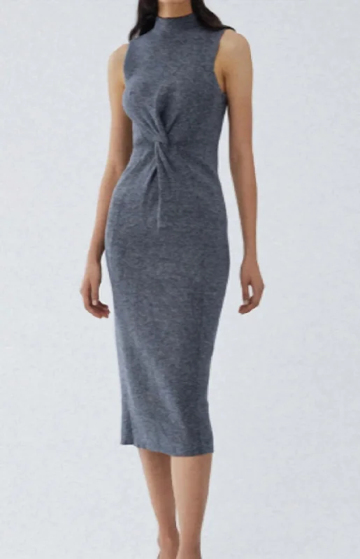 Super Bargain high-waisted dressBrandon Dress In Ocean Mix