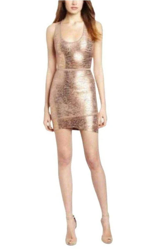 Limited Quantity velvet dressGisela Criss Cross Foil Print Bodycon Dress