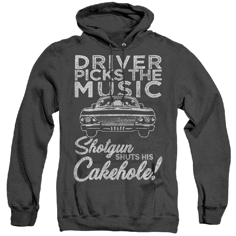 Best Bargains sporty hooded sweatshirtSupernatural Driver Picks Music - Heather Pullover Hoodie Best Bargains sporty hooded sweatshirtSupernatural Driver Picks Music - Heather Pullover Hoodie