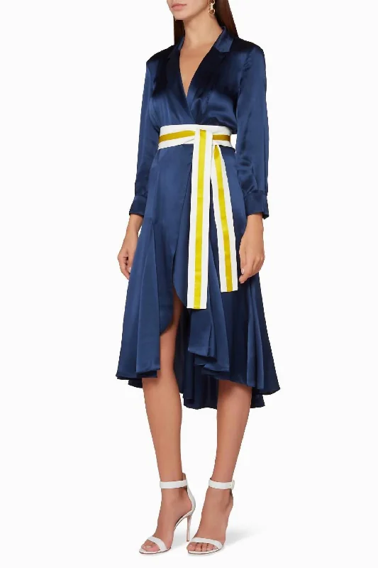 While Supplies Last chic wrap dressTurner Dress In Navy