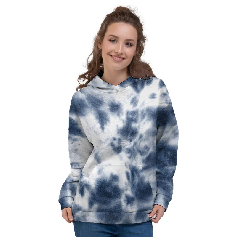 Lowest Prices Spiral Blue Tie Dye Women's Hoodie
