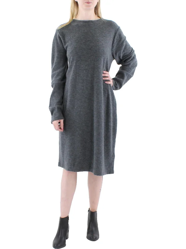 Limited Quantity structured dressWomens Wool Blend Knee-Length Sweaterdress