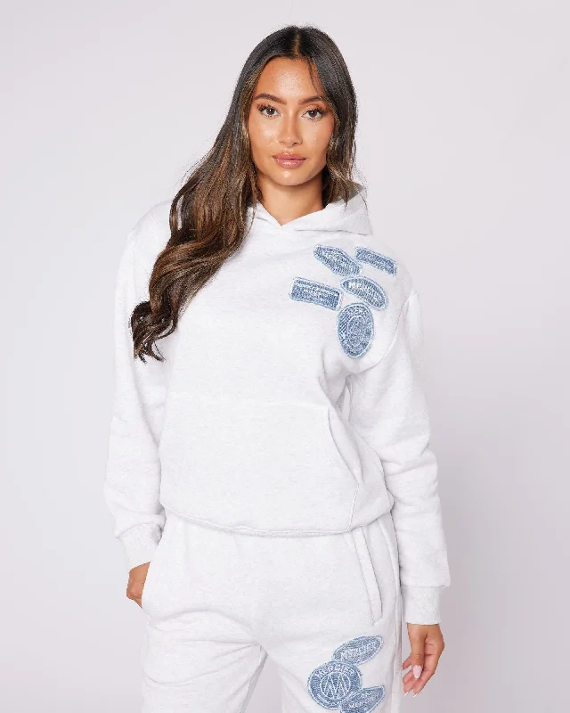 Final Markdown Womens Snow Marl OG Denim Hoodie
