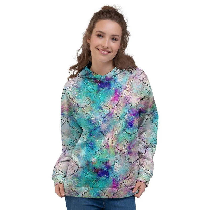 Season Finale Sale Mermaid Galaxy Print Women's Hoodie