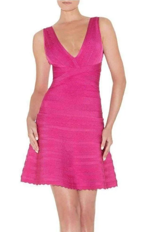 Midnight Madness stylish dressNikayla Scalloped Edge Caprice Pink Dress