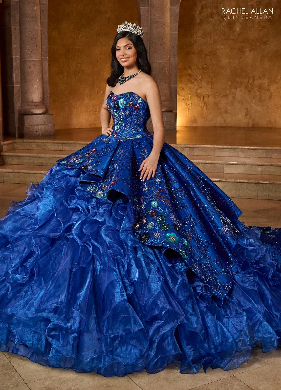 Exclusive Savings off-the-shoulder dressRachel Allan RQ5004 Ruffle Quinceanera Long Ball Gown