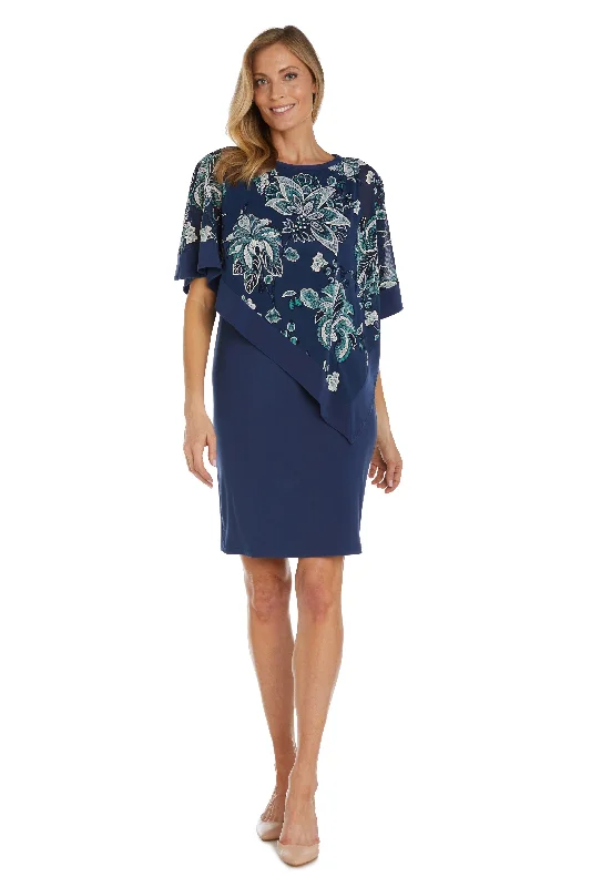 Best Deals formal dressR&M Richards 9724P Denim/Teal 8P Sale