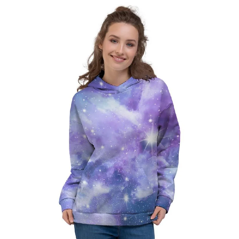 Year-End Sale Purple Universe Galaxy Women's Hoodie