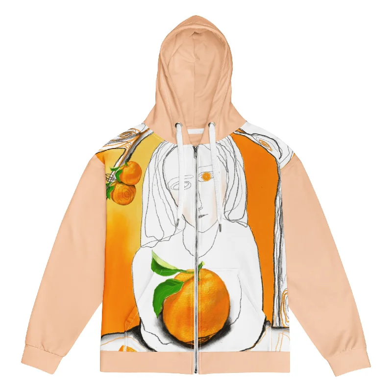 Amazing Deals ORANGE Premium Unisex Zip Hoodie