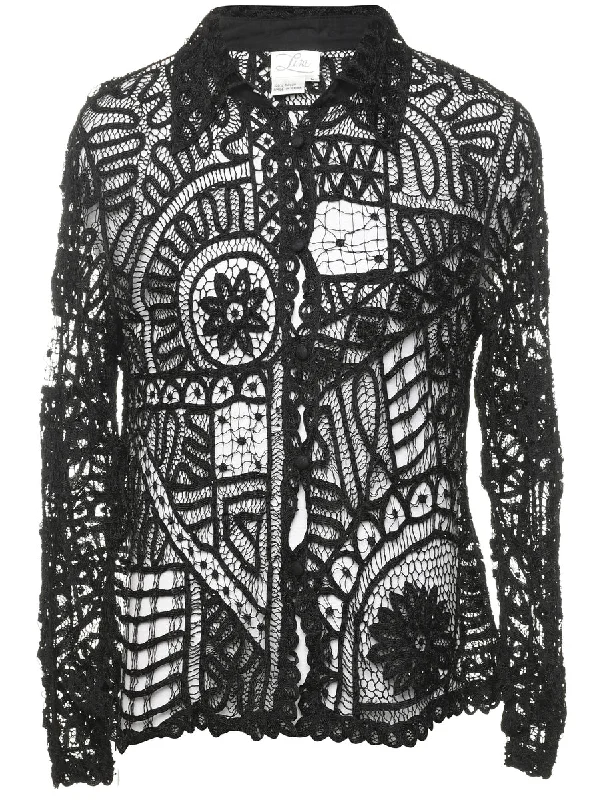 Limited Time warm jacketBeaded Lace Shirt - M