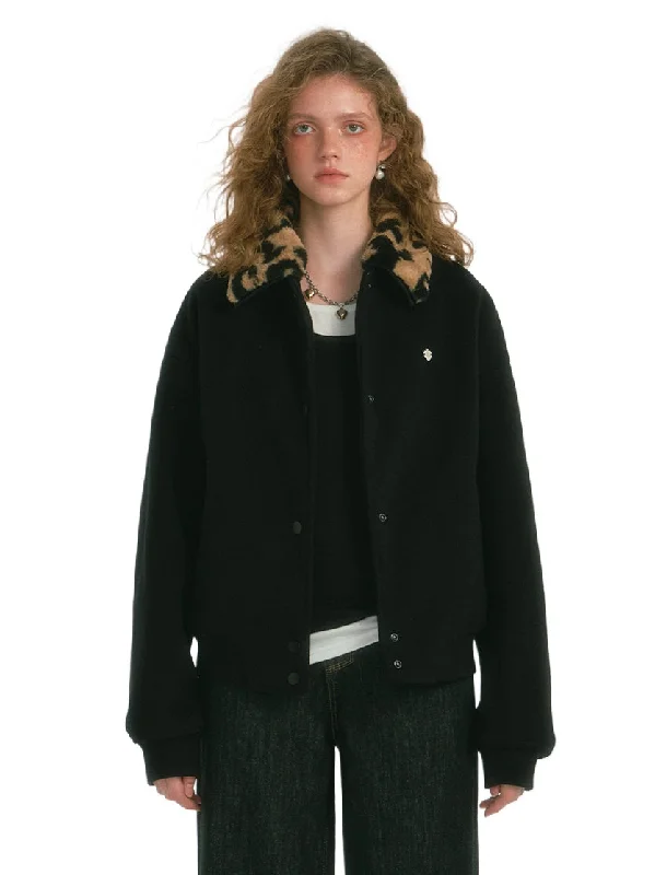 Sale Event functional jacketDetachable Fur Collar Baseball Jacket