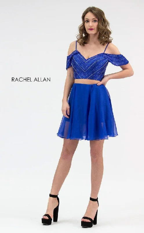 Year-End Clearance casual knit dressRachel Allan Short Two Piece Homecoming Dress 4667