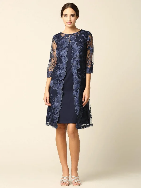 Midnight Madness comfy dressEva Fashion EV3351 Navy Blue XL Sale