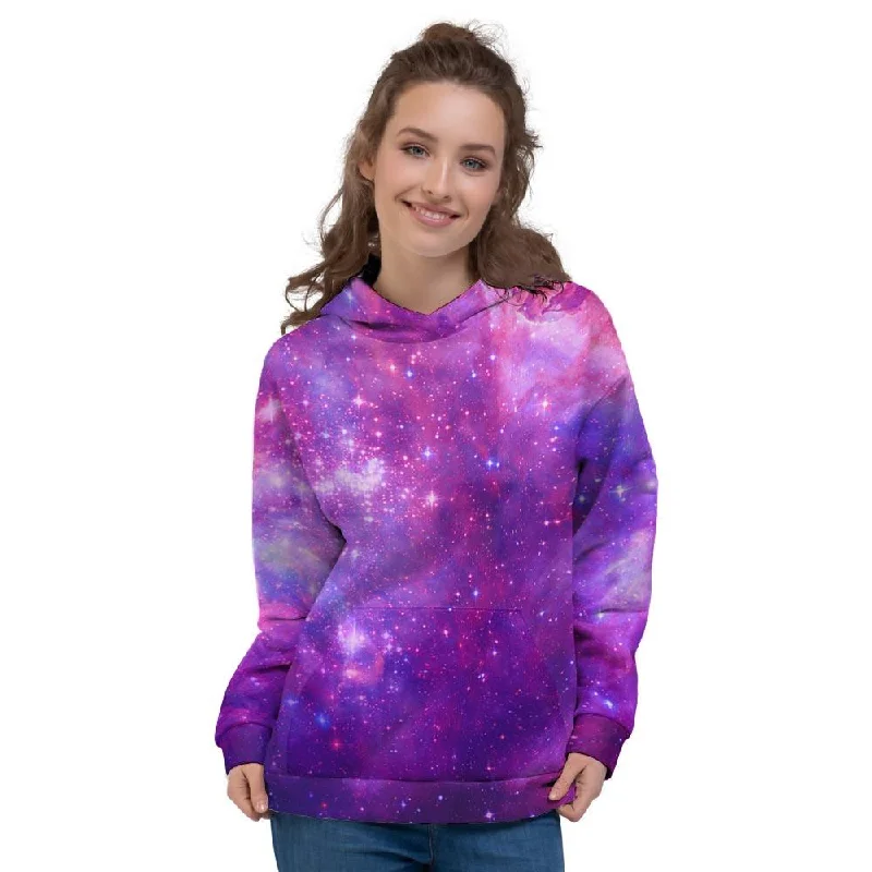 Super Savings Purple Galaxy Space Women's Hoodie