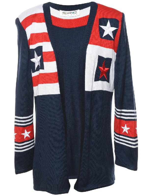 Act Fast fashionable puffer jacketNavy Cardigan - M