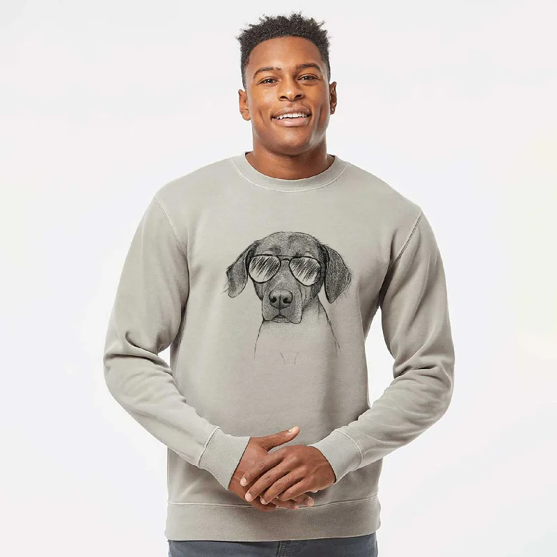 Amazing Deals fitness lifestyle hoodieAviator Baldwin the Mixed Breed - Unisex Pigment Dyed Crew Sweatshirt Amazing Deals fitness lifestyle hoodieAviator Baldwin the Mixed Breed - Unisex Pigment Dyed Crew Sweatshirt