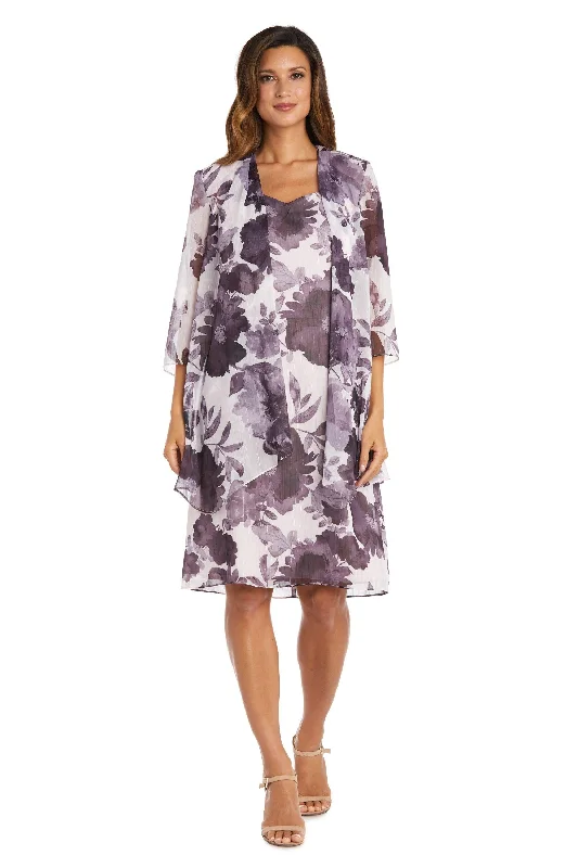 Crazy Deals chic dressR&M Richards 9388P Short Petite Chiffon Jacket Dress
