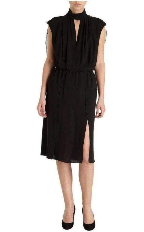 Online Exclusive bohemian dressSilk Voile Sleeveless Cocktail Dress