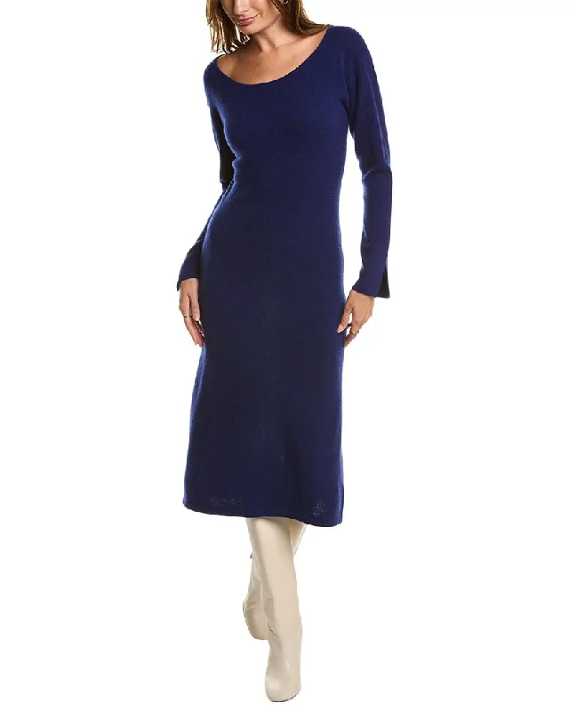 Deal Dash t-shirt dressQi Cashmere Boat Neck Cashmere Midi Dress