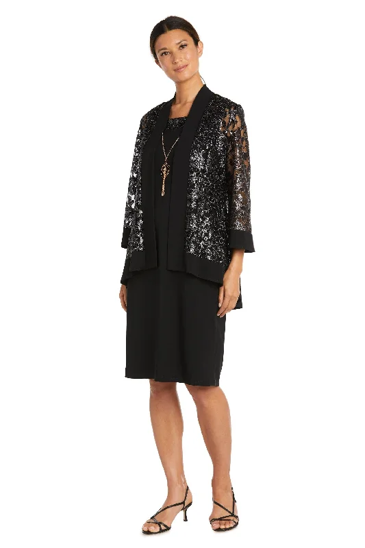 The Best Prices off-the-shoulder dressR&M Richards 7387 Two Piece Short Jacket Dress