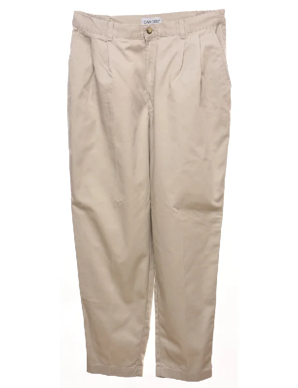 Year-End Sale zip-up jacketCabin Creek Beige Classic Chinos - W32 L30