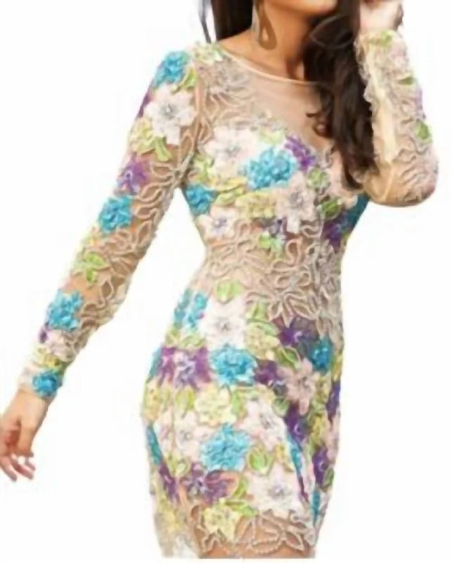 Special Discount printed dressSequin Mini Dress In Multi