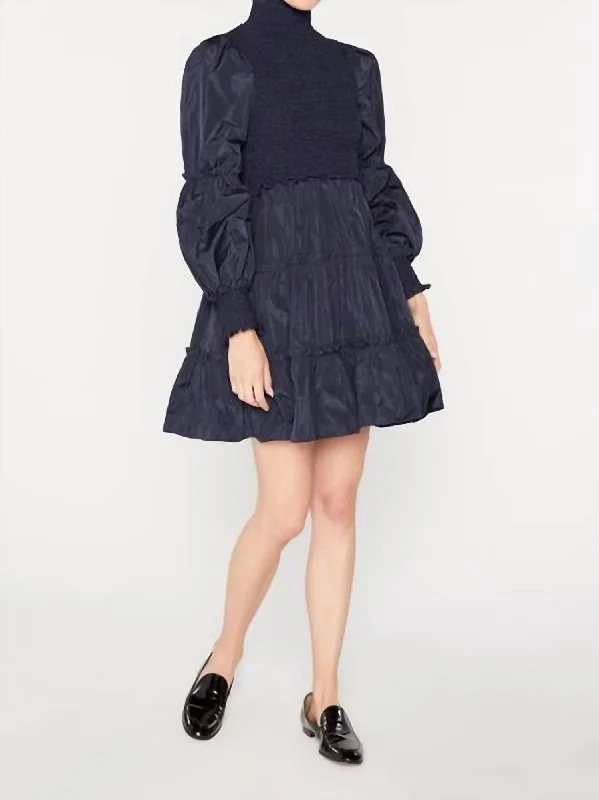 Clearance Sale tiered dressKaya Dress In Navy/dark Blue
