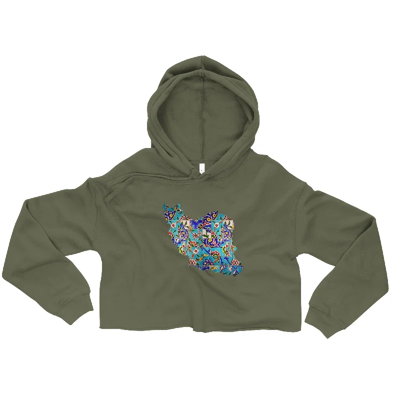 Huge Discounts A PEACE OF HOMELAND 2 Women's Crop Hoodie