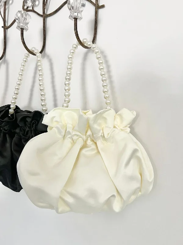 Hot Deal summer floral dressIvory Satin Bag
