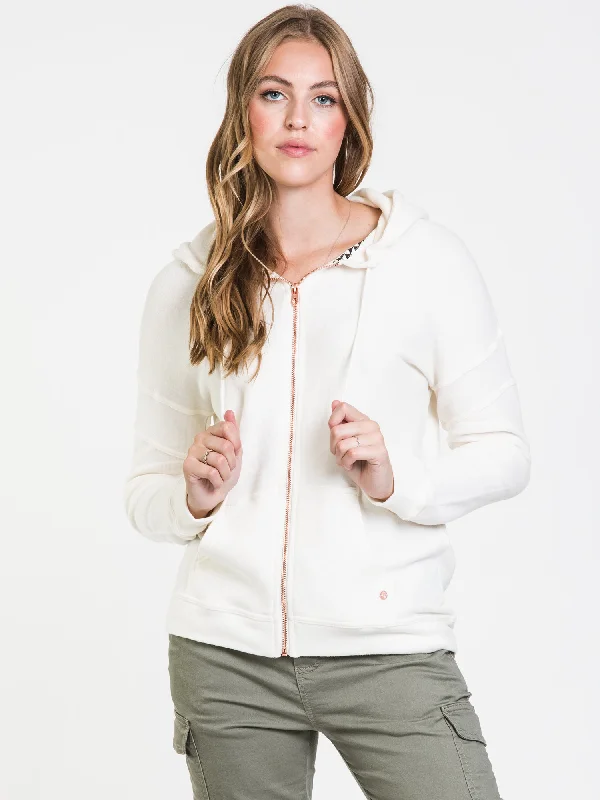 Shop and Save VOLCOM LIVE IN LOUNGE ZIP FLEECE HOODIE  - CLEARANCE