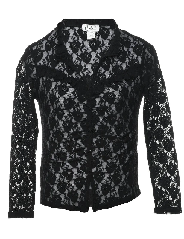 Deal Dash lightweight windbreakerLace Frilly Blouse - S