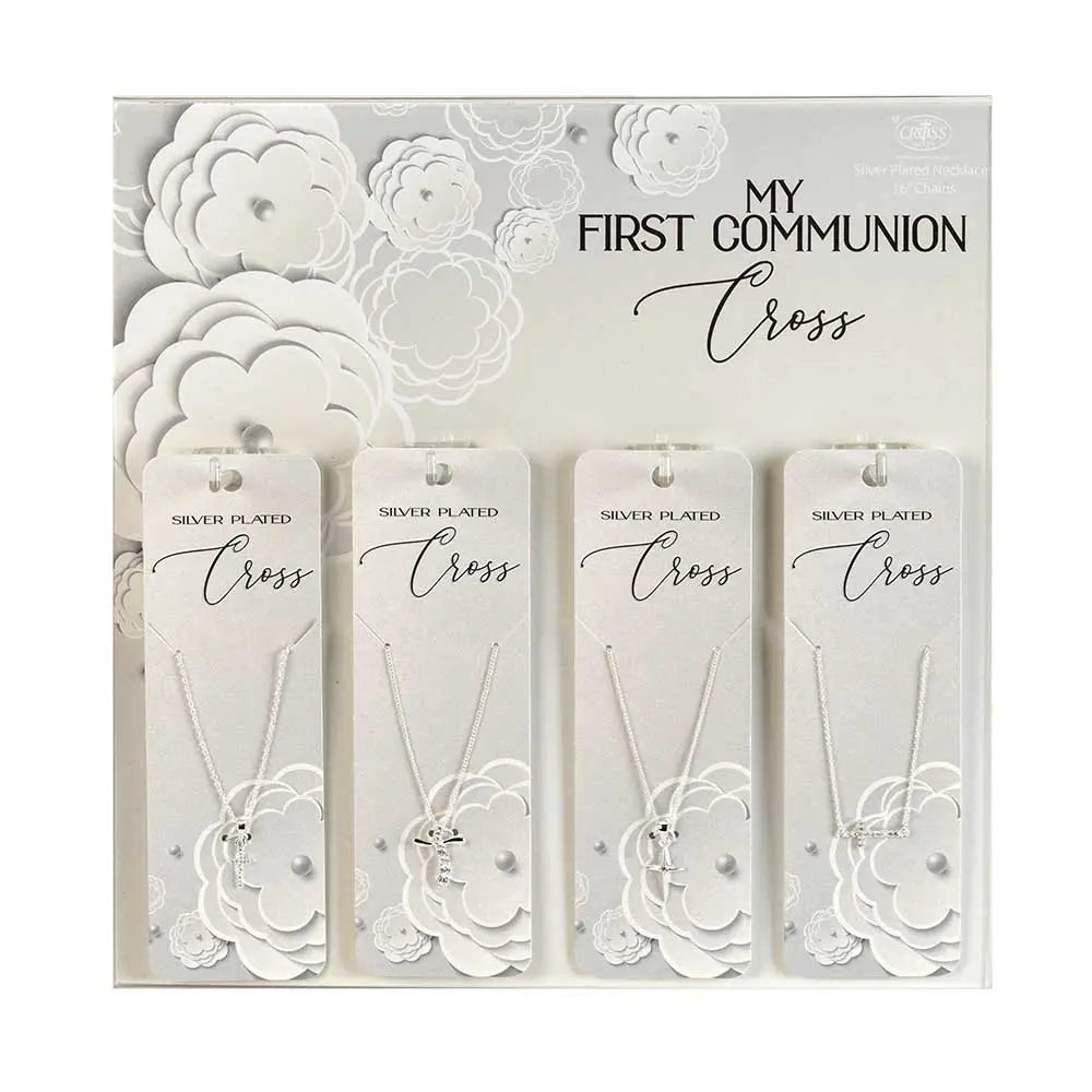 Quick Sale long-sleeve floral dressCommunion Cross Necklaces
