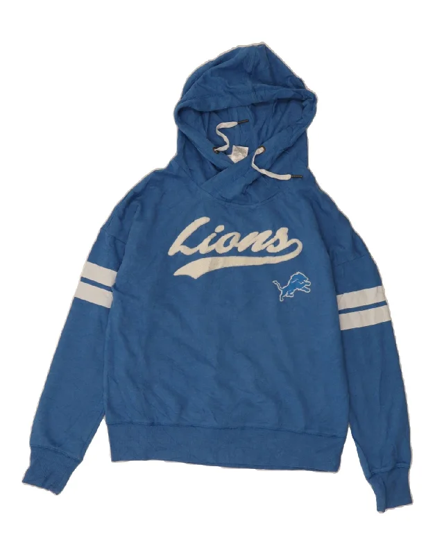 Deal Explosion NFL Boys Detroit Graphic Hoodie Jumper 7-8 Years Medium  Blue Cotton